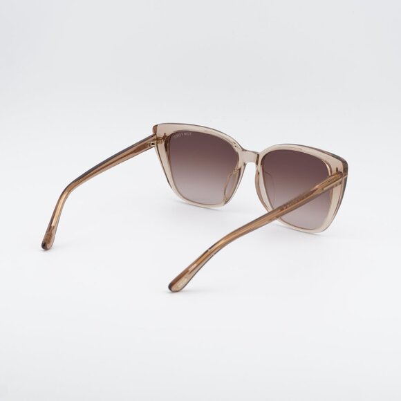 Tom Ford FT0973-K 45F Sunglasses Brown Square Frame, Brown Lenses